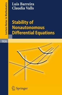 Imagen de portada: Stability of Nonautonomous Differential Equations 9783540747741
