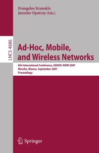 Cover image: Ad-Hoc, Mobile, and Wireless Networks 1st edition 9783540748229