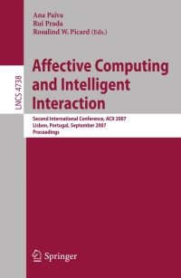 Imagen de portada: Affective Computing and Intelligent Interaction 1st edition 9783540748892