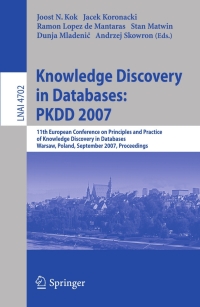 صورة الغلاف: Knowledge Discovery in Databases: PKDD 2007 1st edition 9783540749752