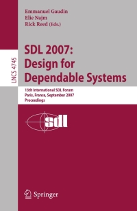 صورة الغلاف: SDL 2007: Design for Dependable Systems 1st edition 9783540749837