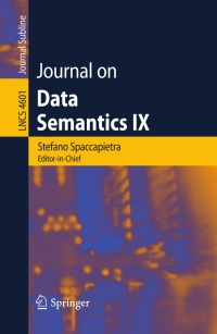 Omslagafbeelding: Journal on Data Semantics IX 1st edition 9783540749820