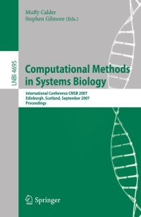 表紙画像: Computational Methods in Systems Biology 1st edition 9783540751397