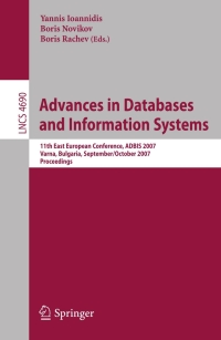 Cover image: Advances in Databases and Information Systems 1st edition 9783540751847