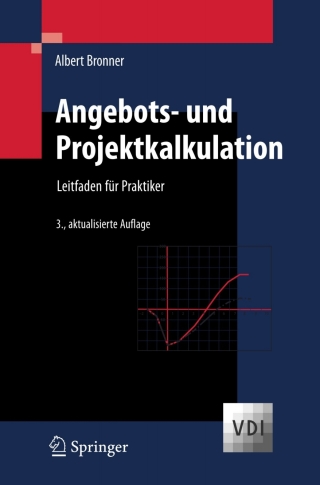 Imagen de portada: Angebots- und Projektkalkulation 3rd edition 9783540754213