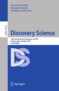 Imagen de portada: Discovery Science 1st edition 9783540754879