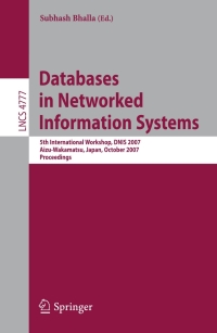 Imagen de portada: Databases in Networked Information Systems 1st edition 9783540755111