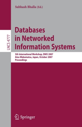 Cover image: Databases in Networked Information Systems 1st edition 9783540755111