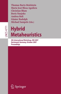 Cover image: Hybrid Metaheuristics 1st edition 9783540755135