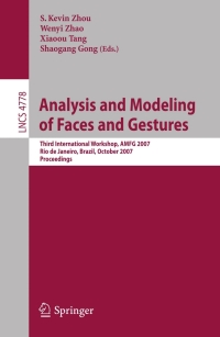 Cover image: Analysis and Modeling of Faces and Gestures 1st edition 9783540756897