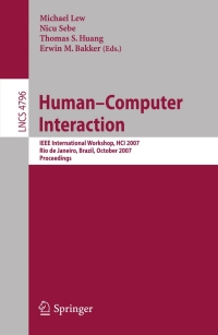 Imagen de portada: Human-Computer Interaction 1st edition 9783540757726