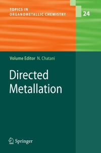 Imagen de portada: Directed Metallation 1st edition 9783540758082