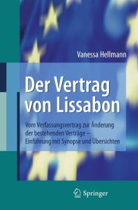 Cover image: Der Vertrag von Lissabon 9783540764076