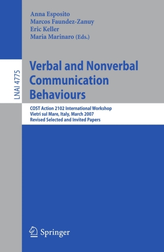Cover image: Verbal and Nonverbal Communication Behaviours 1st edition 9783540764410
