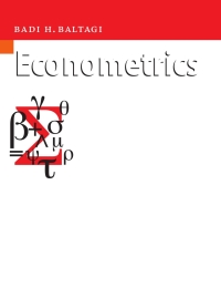 Cover image: Econometrics 4th edition 9783540765158