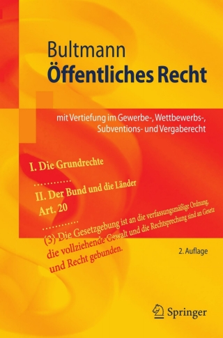 Cover image: Öffentliches Recht 2nd edition 9783540765172