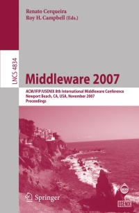 Cover image: Middleware 2007 1st edition 9783540767770