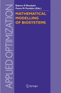 Cover image: Mathematical Modelling of Biosystems 1st edition 9783540767831