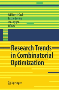 صورة الغلاف: Research Trends in Combinatorial Optimization 1st edition 9783540767954