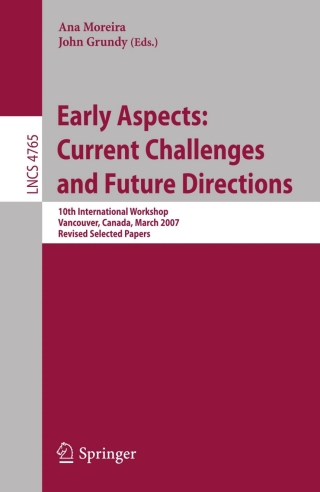 Cover image: Early Aspects: Current Challenges and Future Directions 1st edition 9783540768104