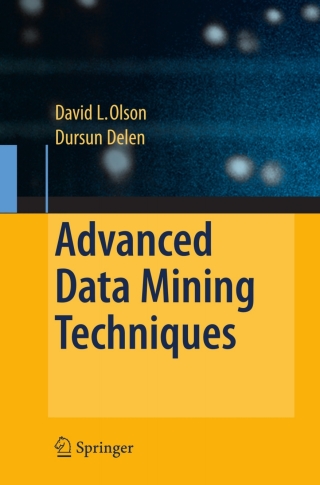 Cover image: Advanced Data Mining Techniques 9783540769163