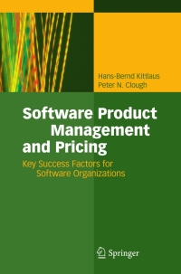 Imagen de portada: Software Product Management and Pricing 9783540769866