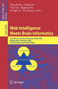 Titelbild: Web Intelligence Meets Brain Informatics 1st edition 9783540770275