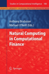 Cover image: Natural Computing in Computational Finance 1st edition 9783540774761