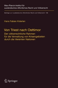 Cover image: Von Triest nach Osttimor 9783540775249