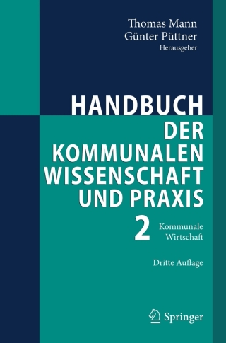 Imagen de portada: Handbuch der kommunalen Wissenschaft und Praxis 3rd edition 9783540775263