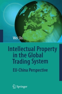 Cover image: Intellectual Property in the Global Trading System 9783540777366