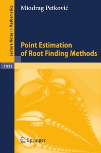 Imagen de portada: Point Estimation of Root Finding Methods 9783540778509