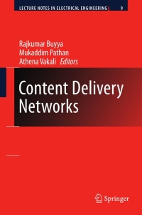 Cover image: Content Delivery Networks 9783540778868