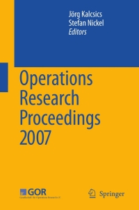 Imagen de portada: Operations Research Proceedings 2007 1st edition 9783540779025