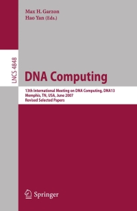 Omslagafbeelding: DNA Computing 1st edition 9783540779612