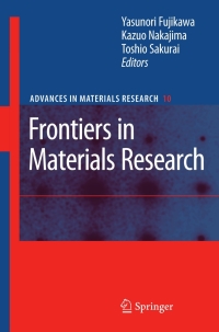 صورة الغلاف: Frontiers in Materials Research 9783540779674