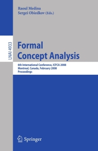 表紙画像: Formal Concept Analysis 1st edition 9783540781363