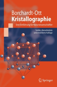 Imagen de portada: Kristallographie 7th edition 9783540782704