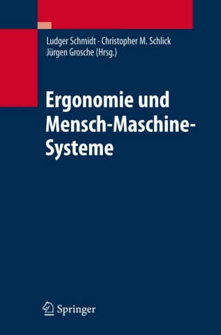Cover image: Ergonomie und Mensch-Maschine-Systeme 1st edition 9783540783305