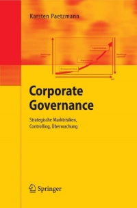 Cover image: Corporate Governance 9783540784104