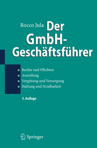 Imagen de portada: Der GmbH-Geschäftsführer 3rd edition 9783540784562