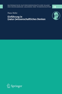 Imagen de portada: Einführung in (natur-)wissenschaftliches Denken 9783540785958