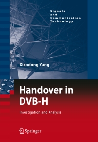 表紙画像: Handover in DVB-H 9783540786290