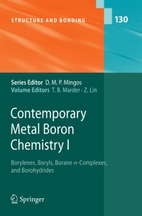 Cover image: Contemporary Metal Boron Chemistry I 1st edition 9783540786344