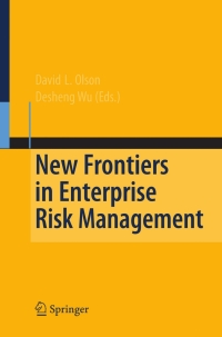 صورة الغلاف: New Frontiers in Enterprise Risk Management 1st edition 9783540786412