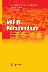 Imagen de portada: MiFID-Kompendium 1st edition 9783540788157