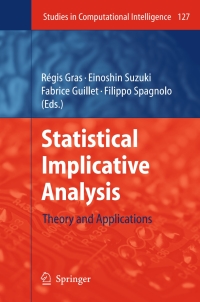 Imagen de portada: Statistical Implicative Analysis 1st edition 9783540789826