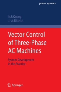 Omslagafbeelding: Vector Control of Three-Phase AC Machines 9783540790280