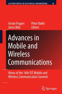صورة الغلاف: Advances in Mobile and Wireless Communications 9783540790402