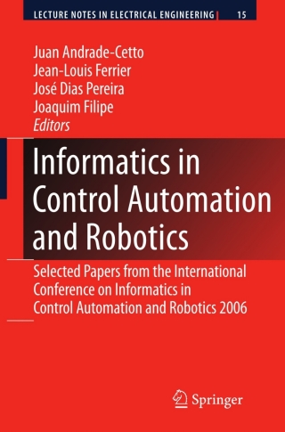 Titelbild: Informatics in Control Automation and Robotics 9783540791416
